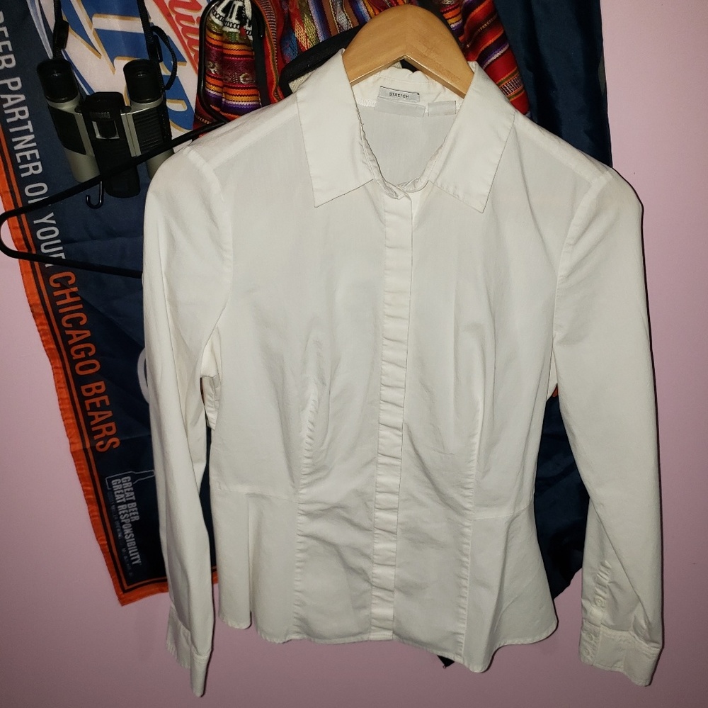 ♡♡USED♡♡ Peplum Button Up Blouse